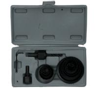 AB Tools 11Pc Hole Saw Set Drill Arbor 19 - 64mm Cutter Round Circular Cut Wood Metal