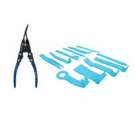 AB Tools 11Pc Plastic Car Trim Panel Upholster Removers + Clips Fasteners Remover Pliers