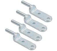 AB Tools 12.5mm Bolt On Gudgeon Tailboard Hinge Pin For Trucks Trailers Zinc Plated 4Pc