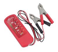 AB Tools 12 V Car Battery And Alternator Charge Tester With 6 Led Display