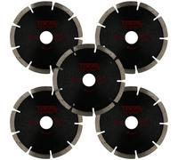 AB Tools 125mm (5") X 6.4mm Diamond Mortar Raking Disc Pointing Disc Blade Masonry 5Pk