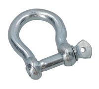 AB Tools 12mm Galvanised Bow Shackle Single Shackle Link Chandlery Boat Yacht