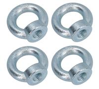 AB Tools 12mm Lifting Eye Nut Fastener Internal Female Thread Zinc Plated 30mm Diameter 4Pc