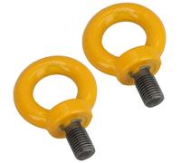 AB Tools 12mm Lifting Eyes Eyebolt Ring High Tensile 22mm Length 2.0 Ton Capacity 2Pc