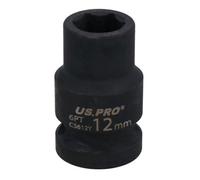 AB Tools 12mm Metric Shallow Impact Impacted European Style Socket 1/2" Drive 6 Sided
