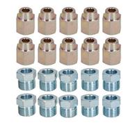 AB Tools 12mm X 1mm Male And Female Steel Brake Pipe Fittings For 1/4" Pipe 20 Pack