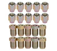 AB Tools 12mm X 1mm Male And Female Steel Brake Pipe Fittings For 3/16" Pipe 20 Pack