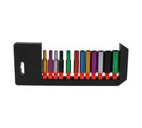 AB Tools 12Pc Coloured 1/4" Dr Deep Sockets 6 Point Hex Metric 4 - 13mm With Rail