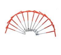 AB Tools 12Pc Metric T - Bar Sockets Spanner Wrench Nut Spinner 8mm - 19mm Extra Long