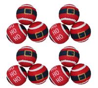 AB Tools 12Pk Dog Red Festive Christmas Gift Themed Tennis Balls Ball Mad Xmas Gift
