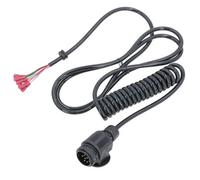 AB Tools 13 Pin Style Plug With Trailer Curly Extension Lead Cable 4 Metres For Ifor Williams