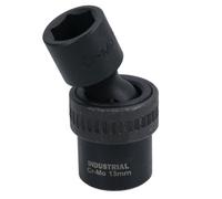 AB Tools 13mm 3/8In Drive Universal Swivel Wobble Metric Impact Shallow Socket