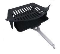 AB Tools 14" Fire Grate, Ashpan & Handle Fireplace Cast Iron Log Coal Saver For 16" Fire