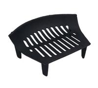 AB Tools 14" Fire Grate For 16" Fireplace Cast Iron Coal Log Black Front Open Basket