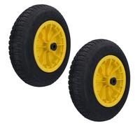 AB Tools 14" Pneumatic Wheelbarrow Wheel Maximum Load 160Kgs 25.4mm Or 13mm Bore 2Pk