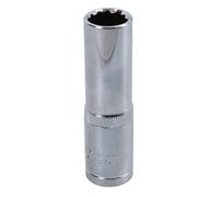 AB Tools 14mm 1/2In Drive Double Deep Long Reach Metric Socket 12 Point Sided Bi-Hex
