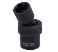 AB Tools 14mm 3/8In Drive Universal Swivel Wobble Metric Impact Shallow Socket