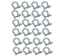 AB Tools 14mm Galvanised Bow Shackle 24 Pack Shackle Link Chandlery Boat Yacht