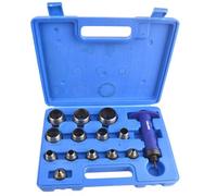 AB Tools 14Pc Hollow Punch Set Hole Punch Tool Leather, Plastic, Foam, Fibre