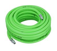 AB Tools 15 Metres Soft Rubber Hi-Vis Air Compressor Hose Airline 1/4 Bsp Male Thread