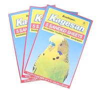 AB Tools 15 Sanded Sheets Sandpaper Cage Lining Budgies Caged Birds 28x43cm