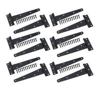 AB Tools 150mm Heavy Duty T Tee Hinges For Doors + Gates With Fixing Screws 12Pc