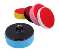 AB Tools 150mm Hook + Loop Polishing Buffing Mops Heads With M14 X 2 Backing Pad 6Pc