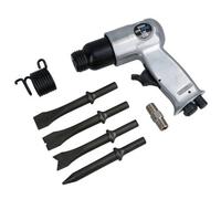 AB Tools 150mm Pneumatic Air Hammer Chisel Breaker Plus Chisels For Body Panel Work