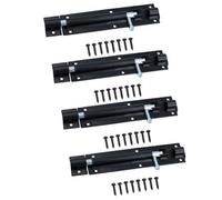 AB Tools 150mm Tower Bolt Shoot Bolt Sliding Latch Catch Shed Gate Garage Door 4Pk