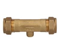 AB Tools 15mm Brass Double Check Valve One-Way Non-Return Compression Fittings Wras