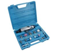 AB Tools 15Pc 1/4" Straight Air Die Grinder Buffer And Stone / Accessory Kit