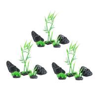 AB Tools 15Pc Small Natural Look Aquatic Aquarium Fish Tank Deco Nano Scrape Bamboo