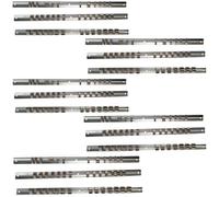 AB Tools 15Pc Socket Storage Holder Organiser Rails For 1/4, 3/8, 1/2 Sockets 210 Clips