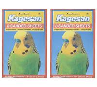 AB Tools 16 Sanded Sheets Sandpaper Cage Lining Budgies Caged Birds 21x35cm