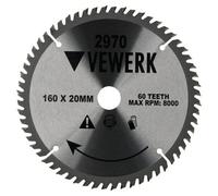 AB Tools 160mm X 20/16mm 60T Tct Circular Saw Blade Tungsten Carbide Tipped Cutting