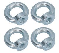 AB Tools 16mm Lifting Eye Nut Fastener Internal Female Thread Zinc Plated 35mm Diameter 4Pc