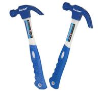 AB Tools 16Oz And 20Oz Fibreglass Claw Hammer Nail Screw Remover Removal Tool 2Pc