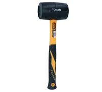 AB Tools 16Oz Black Rubber Mallet Non Marking Hammer With Fibreglass Handle Shaft