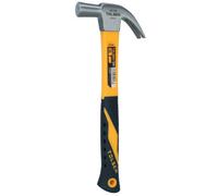 AB Tools 16Oz Claw Hammer With Fibreglass Handle Rip Nail Pull Screw Remover Removal