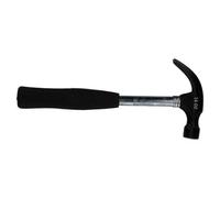 AB Tools 16Oz Curved Claw Hammer Tubular Handle Rubber Grip Nail Remover Steel Shaft