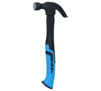 AB Tools 16Oz Curved Claw Hammer With Fibreglass Handle Nail Screw Remover Removal