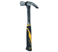 AB Tools 16Oz One Piece Forged Claw Hammer With Fibreglass Handle Nail Screw Remover