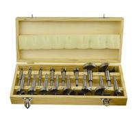 AB Tools 16Pc Forstner Bit Set Wood Drill Boring Flat Bit Set 6mm - 54mm