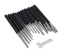 AB Tools 16Pc Punch And Chisel Set Metal Pin Punch Punches Marker Taper Tapered