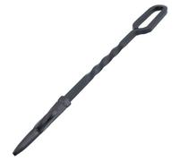 AB Tools 17.5" Loop Top Hook Twisted Poker Fire Coal Wood Burner Steel Metal 450mm