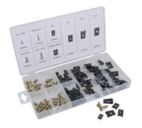AB Tools 170Pc U Clips & Screws Cushion Speed Clips Fastener Trim Panel Interior Car