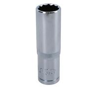AB Tools 17mm 1/2In Drive Double Deep Long Reach Metric Socket 12 Point Sided Bi-Hex