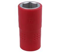 AB Tools 17mm 1/2In Drive Vde Insulated Shallow Metric Socket 6 Sided Single Hex 1000 V