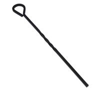 AB Tools 18" Loop Top Twisted Poker Fire Coal Wood Burner Black Steel Metal 450mm