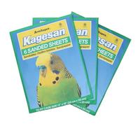 AB Tools 18 Sanded Sheets Sandpaper Cage Lining Budgies Caged Birds 25x33cm